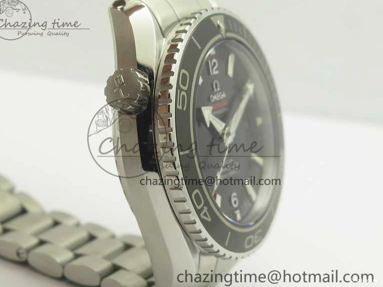 0208 EyeCatching Planet Ocean Professional Ceramic Bezel 45.5mm 1:1 VSF Best Edition Silver Markers on SS Bracelet A8500 Super Clone 8050